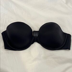 Victoria's Secret Elegant Black Strapless Bra